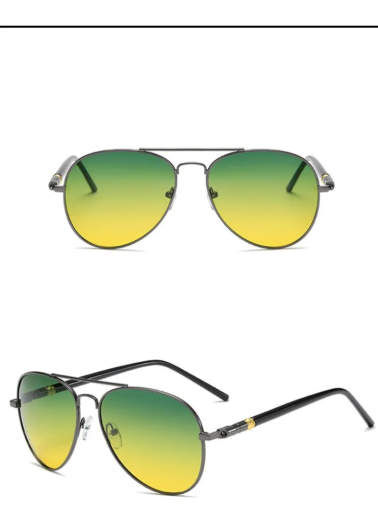 KUMARRY  Pilot Photochromic Sunglasses Men Fishing Driving Brand Designer Polarized Sunglass For Men‘s oculos UV400_voghion.com