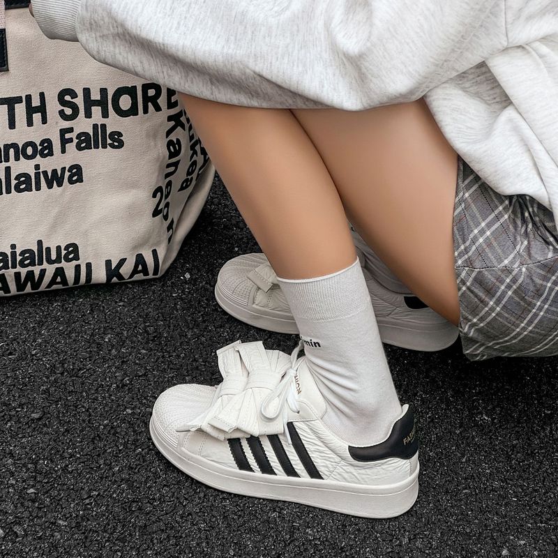Clover Shell Head Classic Board Women's 2025 Spring White Low Cut Versatile Sports And Leisure Shoes_voghion.com