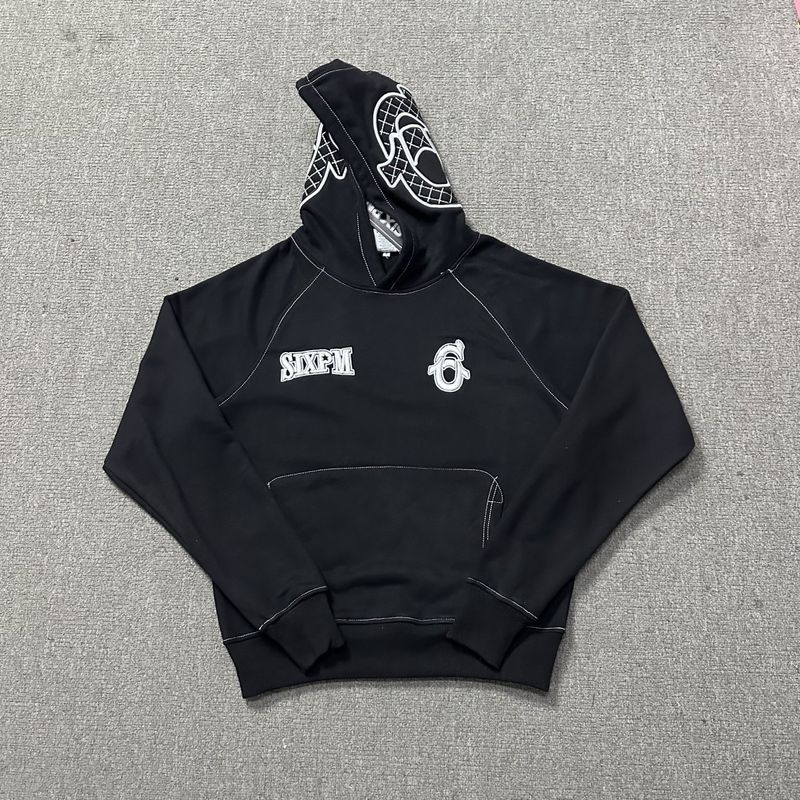 Men's Clothing American Street Plus Velvet Pullover Hooded Sweatshirt Men's Hip Hop Sports Casual Straight Sweatpants Suit Trend_voghion.com