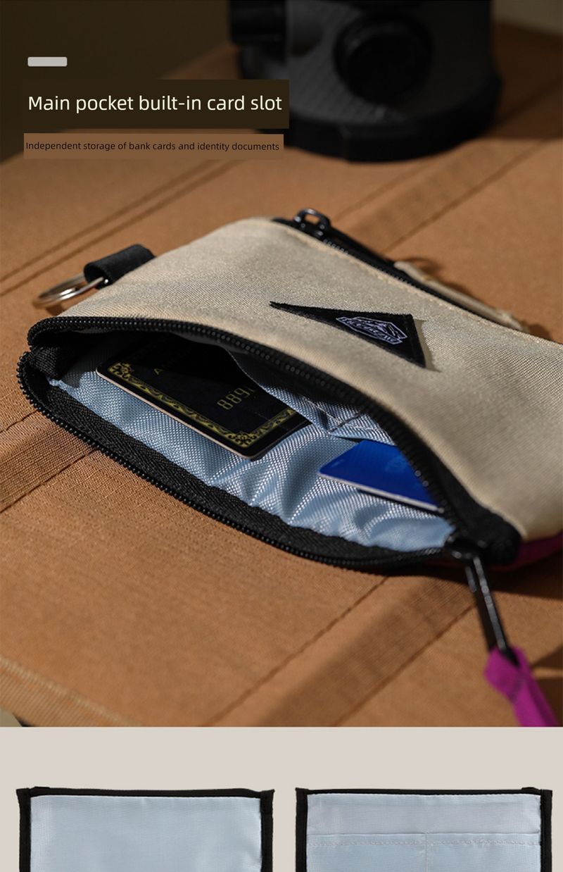 Kültéri Mini Crossbody Férfi és Női Kontrasztos Színű Halterneck Kártyatartó_voghion.com
