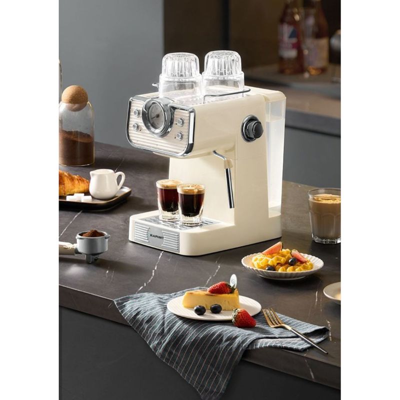 German Blaupunkt Coffee Machine Home Sea Salt Small Square Italian Semi-Automatic Milk Frother KF07A_voghion.com