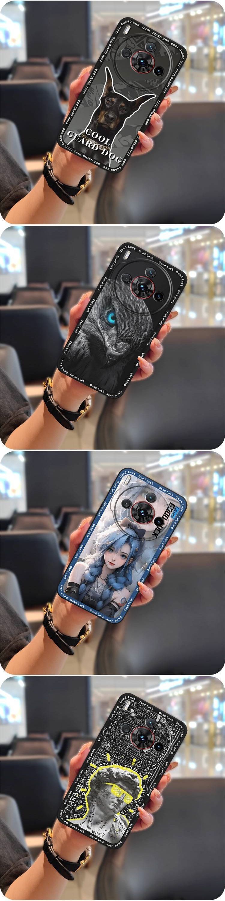 TechGlobe compatibile con ZTE Nubia Z60S Pro Custodia per telefono antipolvere semplice alla moda con personalità anime, copertura completa dei bordi_voghion.com