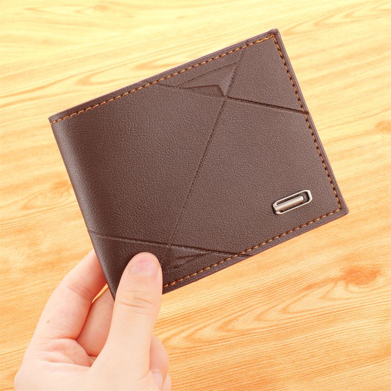 Wallet Men's Short Ultra-thin Multi Card Position Lightweight Casual Fashion Card Bag Waterproof Fabrics_voghion.com
