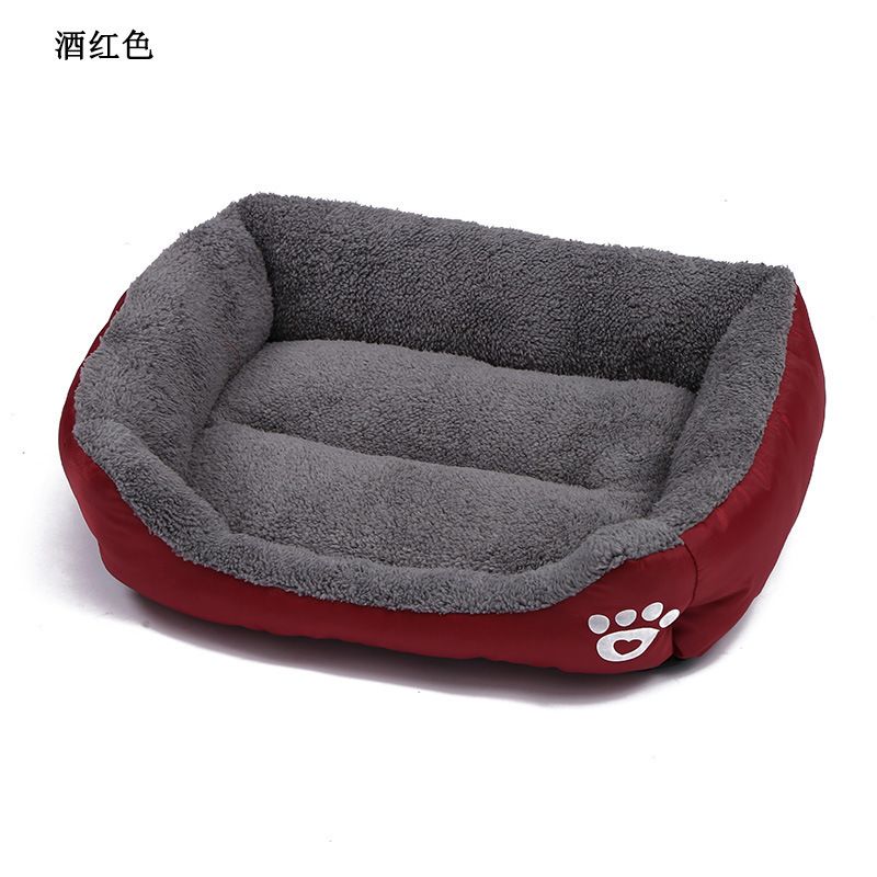 Ganzjahres-Haustierbett für Hunde in Bonbonfarben, quadratisch, Teddy, Pomeranian_voghion.com
