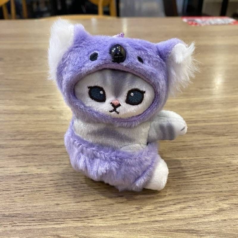 Clipon Plüschtier, entzückendes Katzenspielzeug, niedliche japanische Cartoon-Stoffkatze_voghion.com