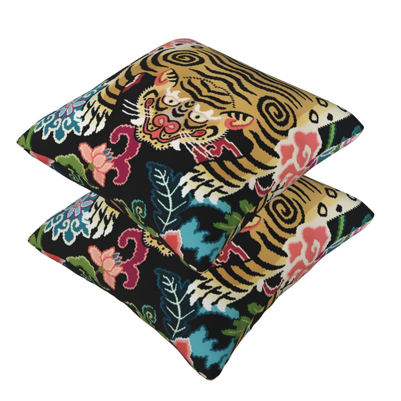 Capa de almofada de sofá Fronha de linho Fronha decorativa 2 unidades_voghion.com