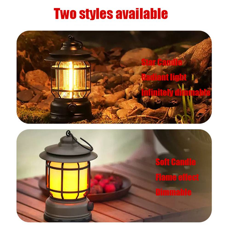 2025 neue Retro Pferd Licht Outdoor Notfall Camping Zelt Licht Cob Wiederaufladbare Tragbare Licht Hause Camping Licht LED_voghion.com