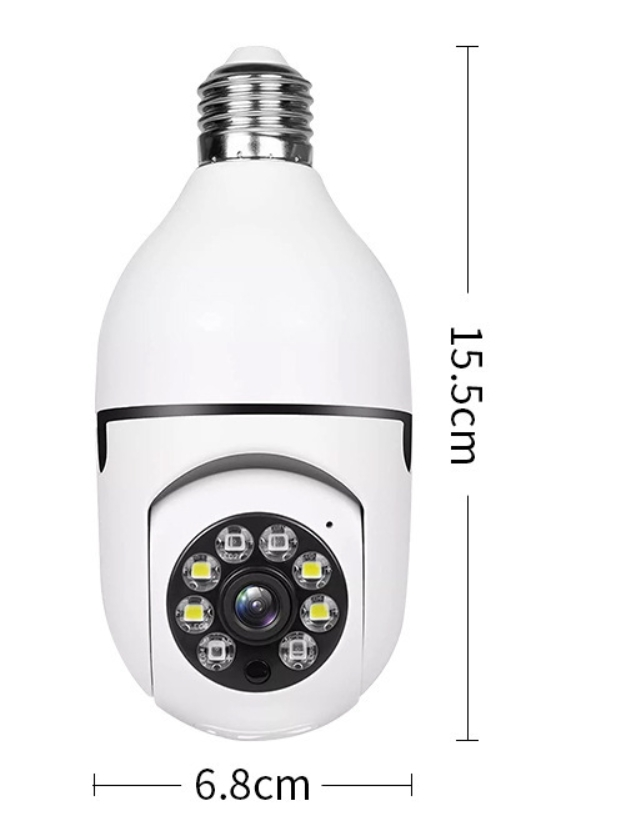 Panoramic Home 2.4G Lamp Head Camera Wireless E27 Bulb Camera 360 Degree Rotation Night Vision Explosive Model_voghion.com