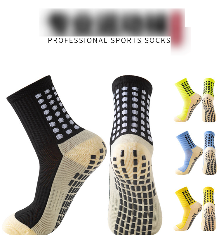 Hot Selling Professional Thickened Towel Bottom Sweat Absorbing And Deodorizing Adhesive Non Slip Sports Football Socks_voghion.com