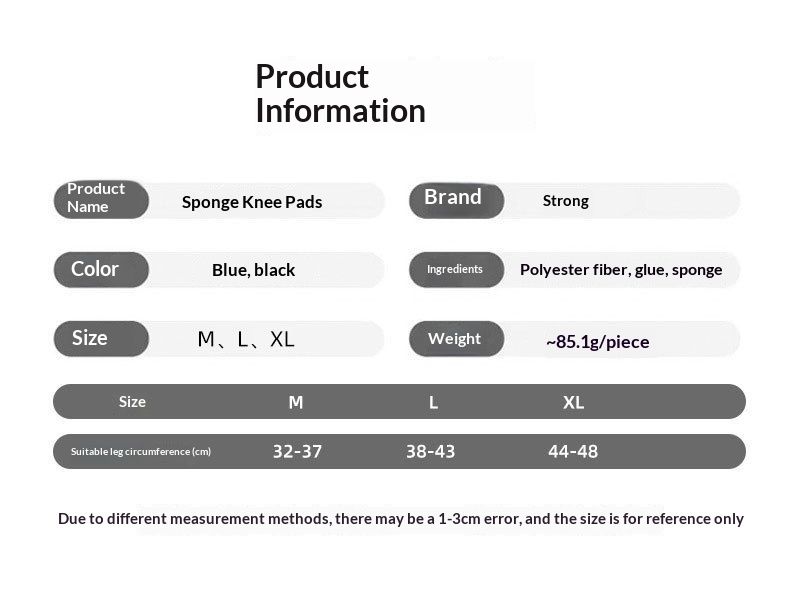 Volleyball, Soccer, Dancing, Kneeling, Elastic Sponge, Thickened Anti Collision And Knee Protection Sports Knee Pads_voghion.com