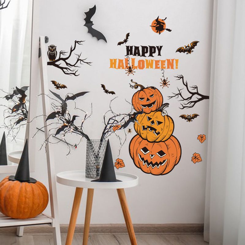 Pegatinas de pared para ventana de sala de estar, decoración de fiesta AFH1274_voghion.com