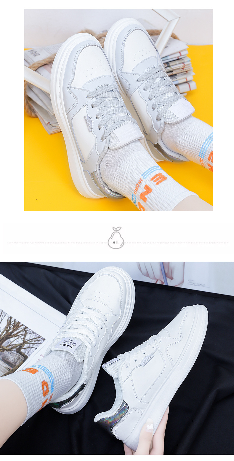 Women's Shoes Spring New White Shoes For Women Ins Street Fashion Shoes Shallow Mouth Breathable Student Casual Sports Shoes_voghion.com