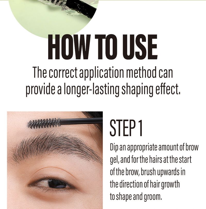 Şekillendirici Şeffaf Doğal Üç Boyutlu Kaş Jeli Büyük Fırça Başlığı_voghion.com