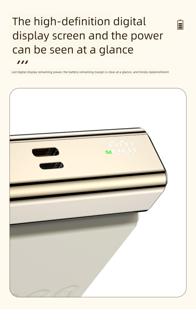 Private Model Lanyard With Built-in Cable Bank 35W Super Fast Charging Compact Portable Mobile Power Gift_voghion.com