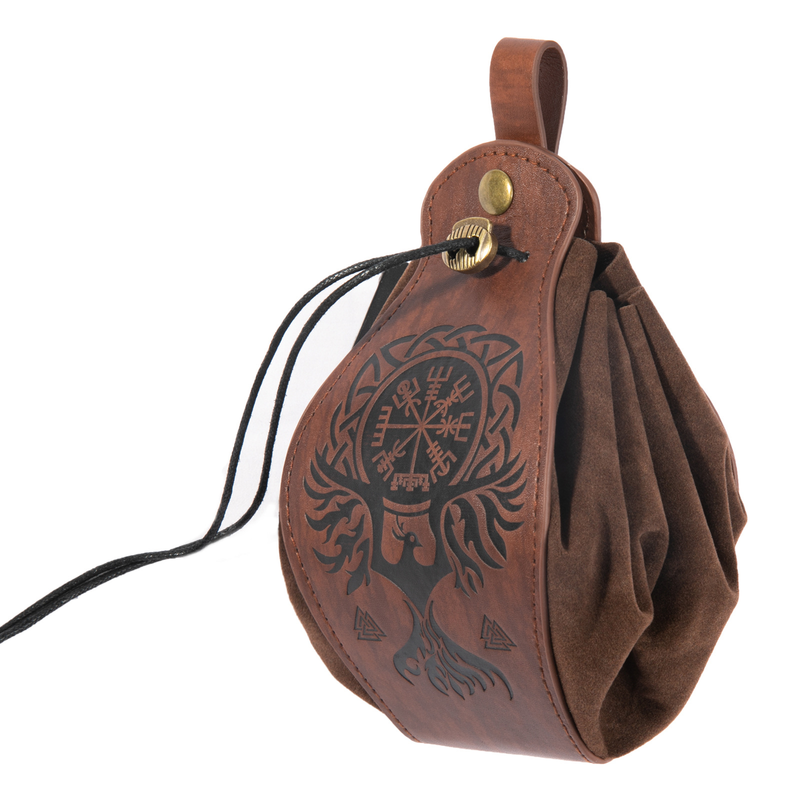 Hot sale Viking style medieval pouch can be hung with belt coin purse vintage belt bag_voghion.com