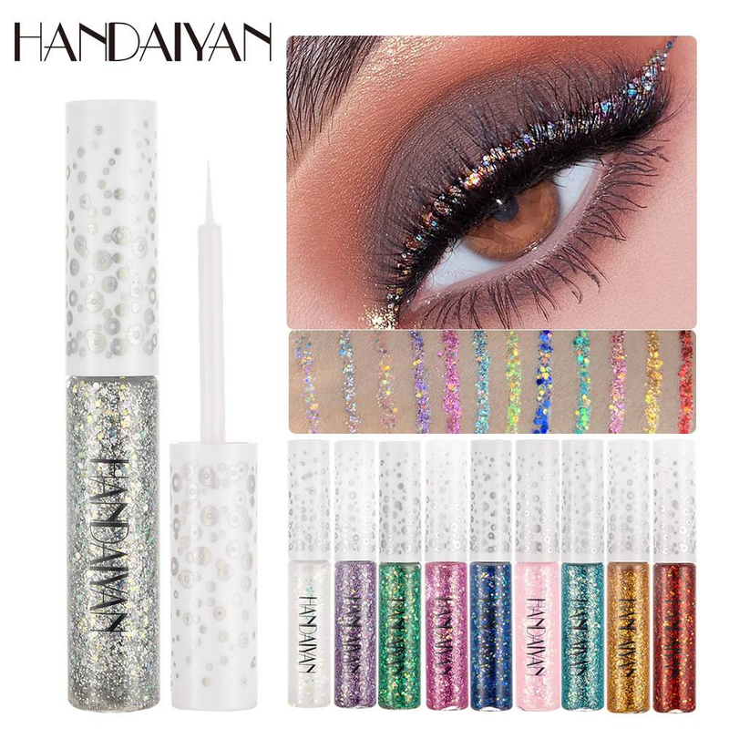 Jevištní líčení Fantasy třpytky Oční linky gelová tužka Phantom Eyeshadow tekuté oční linky_voghion.com