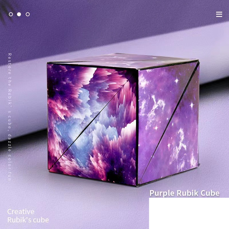 Geometria Magnética Cubo Mágico Sólido Quebra-cabeça Quebra-cabeça de Descompressão Quebra-cabeça Quebra-cabeça com Geometria Versátil Magnetismo_voghion.com