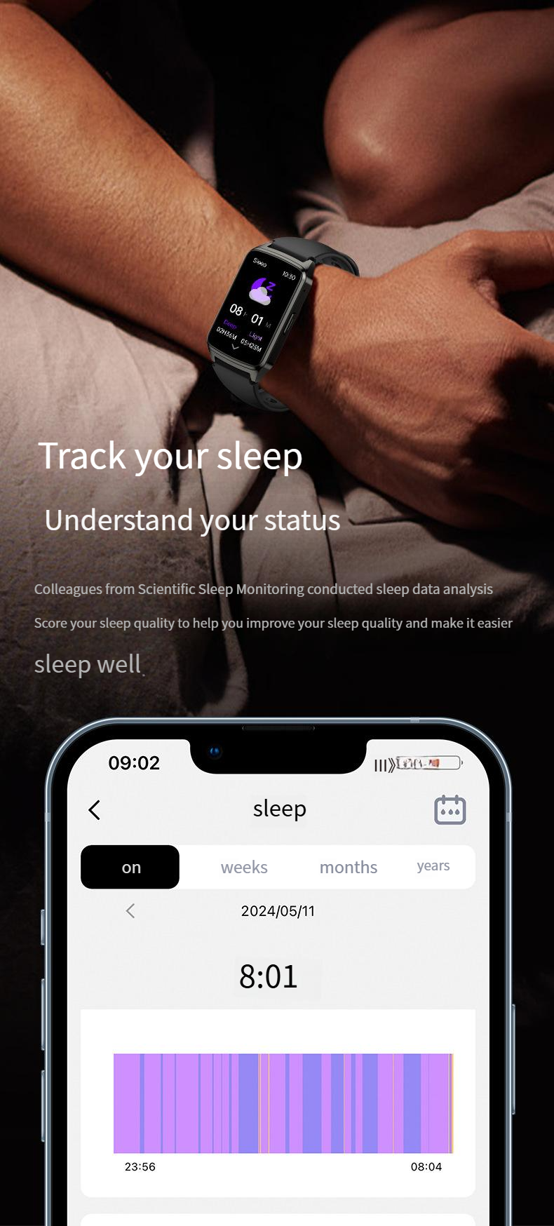Inteligentne zegarki Baiyimei P121 1,57-calowy inteligentny zegarek z pomiarem tętna, monitorowaniem poziomu tlenu we krwi, sportowym zegarkiem Bluetooth i funkcją połączeń telefonicznych_voghion.com