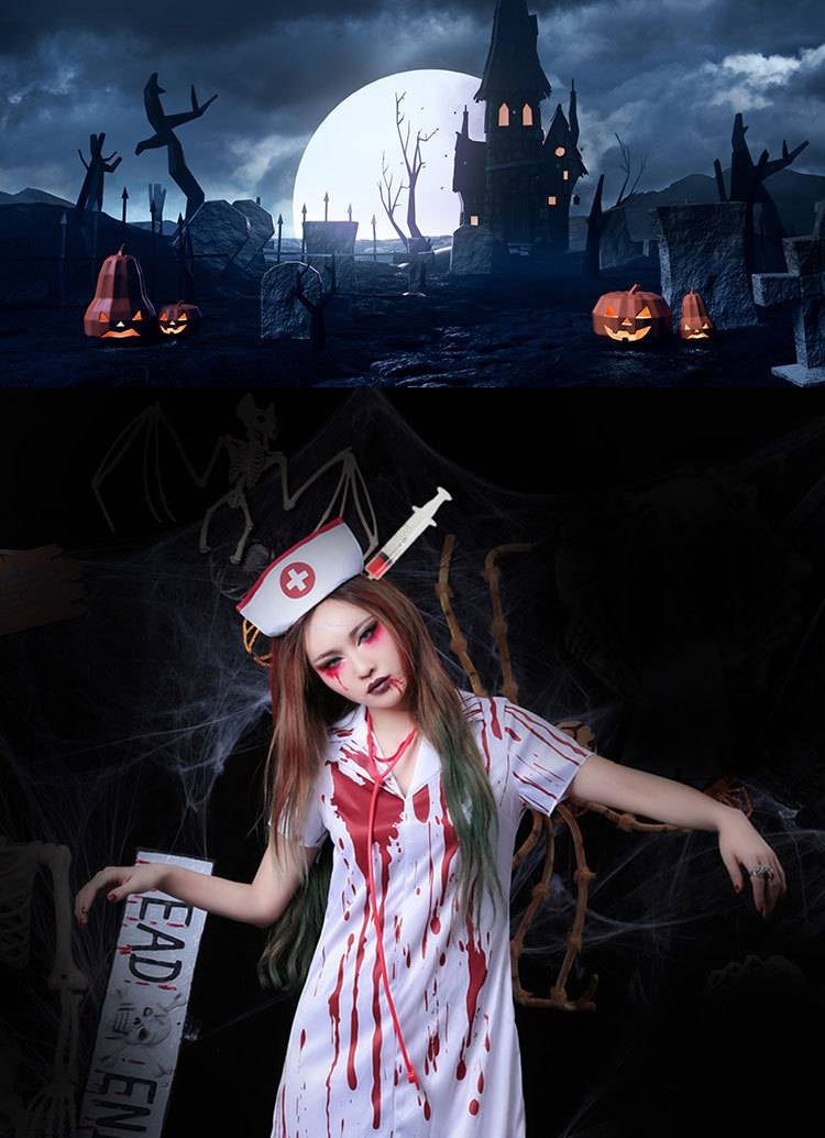 Halloween Divertente Fascia Copricapo Trucco Accessori Piercing alla testa Simulazione Coltello da cucina Forbici Chiave inglese Sega Ascia Martello_voghion.com