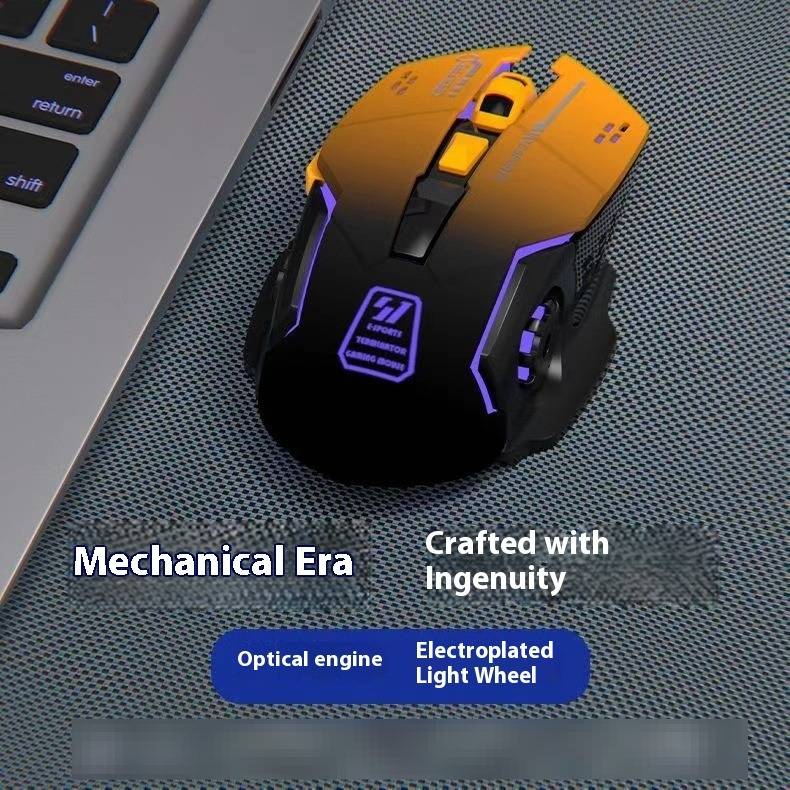 Mouse gamer silencioso 2.4G e Bluetooth – recarregável, 6 botões, 3600 DPI, iluminação RGB, ergonômico para PC/laptop (preto/branco/rosa/azul)_voghion.com