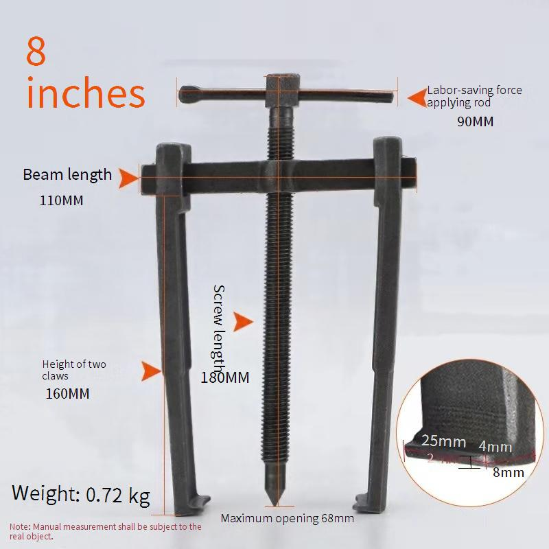 Heavy-Duty 2-Jaw Bearing Puller Set - German-Style Crossbar Design For Industrial Use_voghion.com