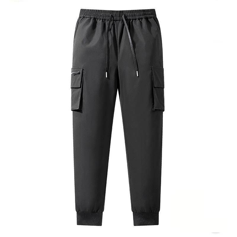 Herrenbekleidung Winter Warme Daunenhose - Winddichte Outdoor-Wanderhose mit Entendaunenfüllung, lässiger Straight-Leg-Stil für Stadt und Berge_voghion.com