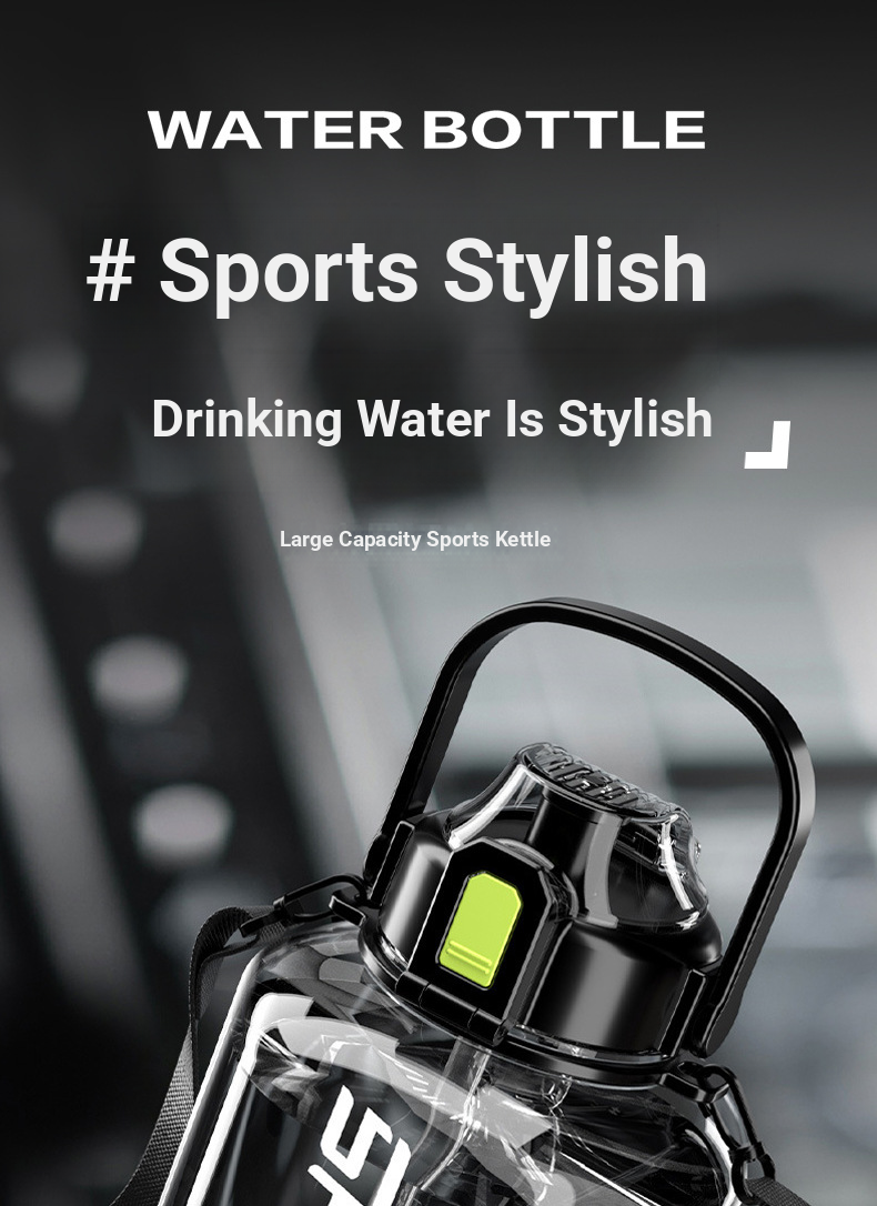 Tazza d'acqua di grande capacità, per uomo e donna, portatile, per sport, fitness, pancia, Dundong, secchio, tazza spaziale in plastica_voghion.com