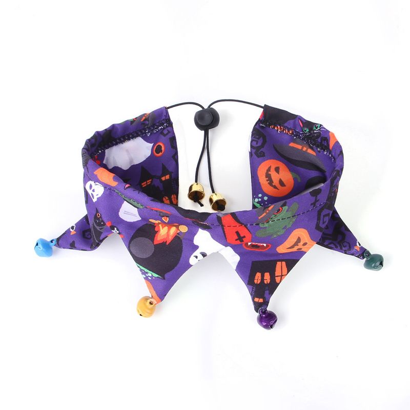 Halloween und Schal Schädel Muster Katze Cape Hut Set Zubehör Ornamente_voghion.com