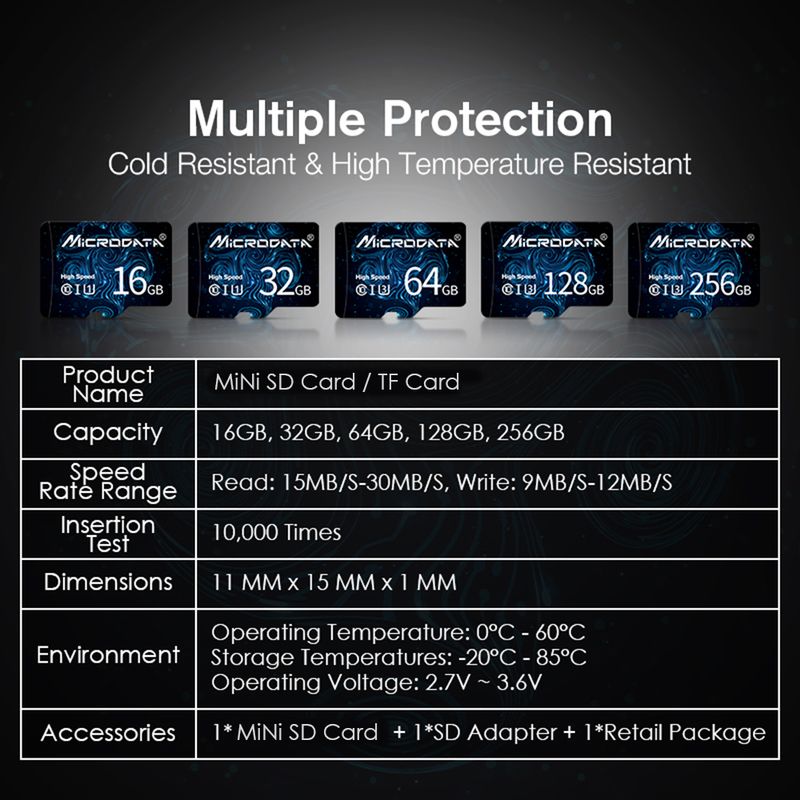 Hoge kwaliteit Micro Tf SD 128GB Klasse 10 TF-kaart 64GB 32GB 16GB 4GB 8GB externe flashdrive geheugenschijf_voghion.com