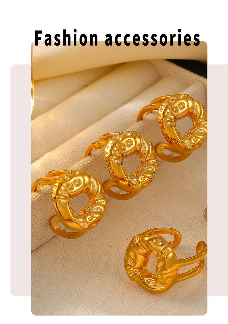 INS Personalized Tapping Circle With Adjustable Opening Index Finger Ring, Simple Temperament, Cool Style, Fashionable And Trendy Ring_voghion.com