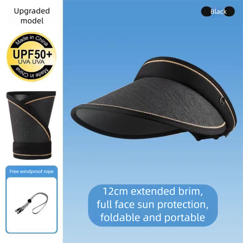 New Summer UV Protection Internet Celebrity Style Outdoor Versatile Portable Rollable Face Slimming Women's Sun Hat_voghion.com