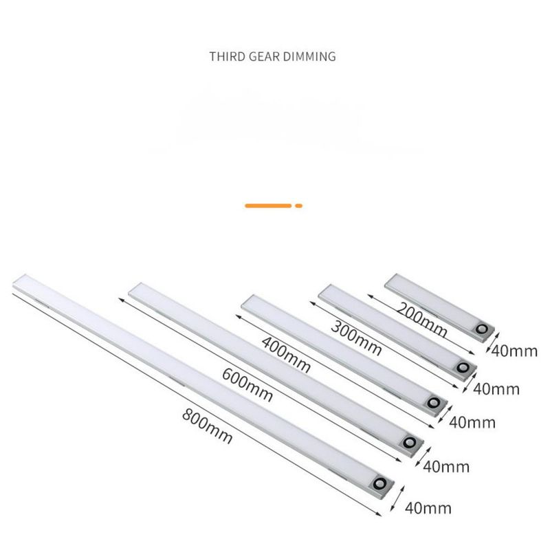 Ultra-Thin Smart Rechargeable Motion Sensor Magnetic Self-Adhesive LED Strip Light For Wardrobe Wine Cabinet_voghion.com