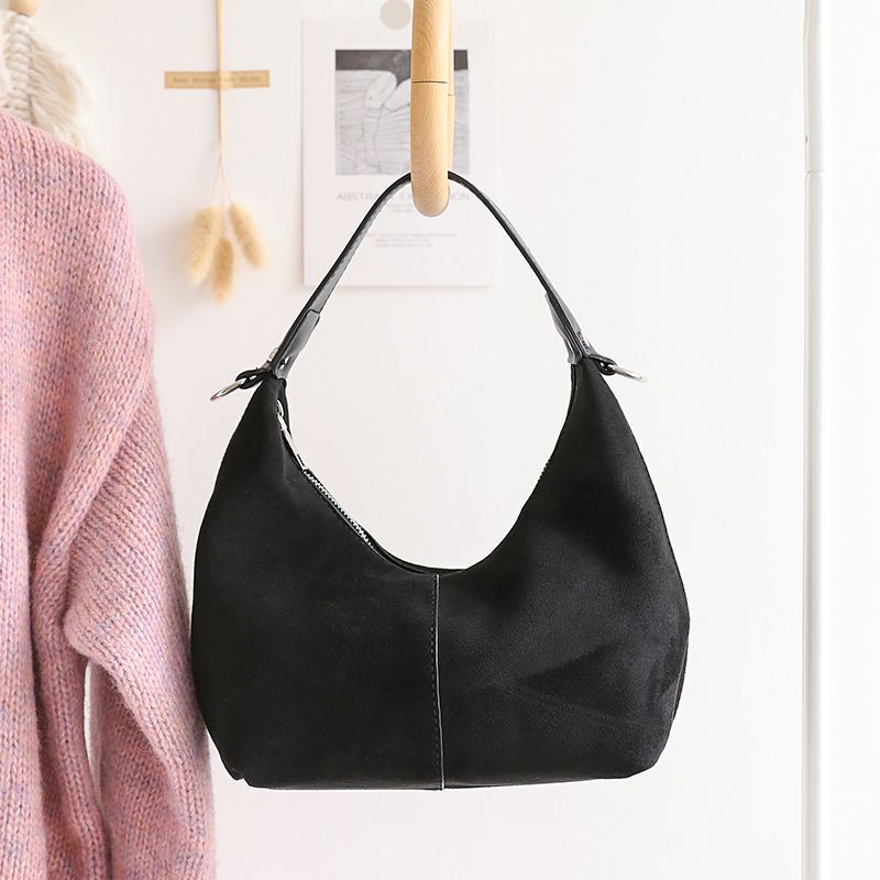 Borsa a tracolla piccola quadrata versatile in velluto in stile coreano da donna, borsa a tracolla alla moda di nicchia_voghion.com