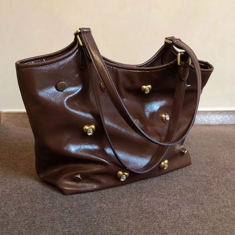 Borsa a tracolla monospalla in stile western versatile da donna, 2024, nuova, di grande capacità, stile retrò e semplice, per pendolari_voghion.com