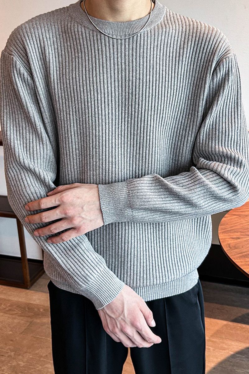Men’s Slim-Fit High Neck Sweater – 7 Solid Colors, Breathable & Wrinkle-Resistant For Business Casual & Layering_voghion.com