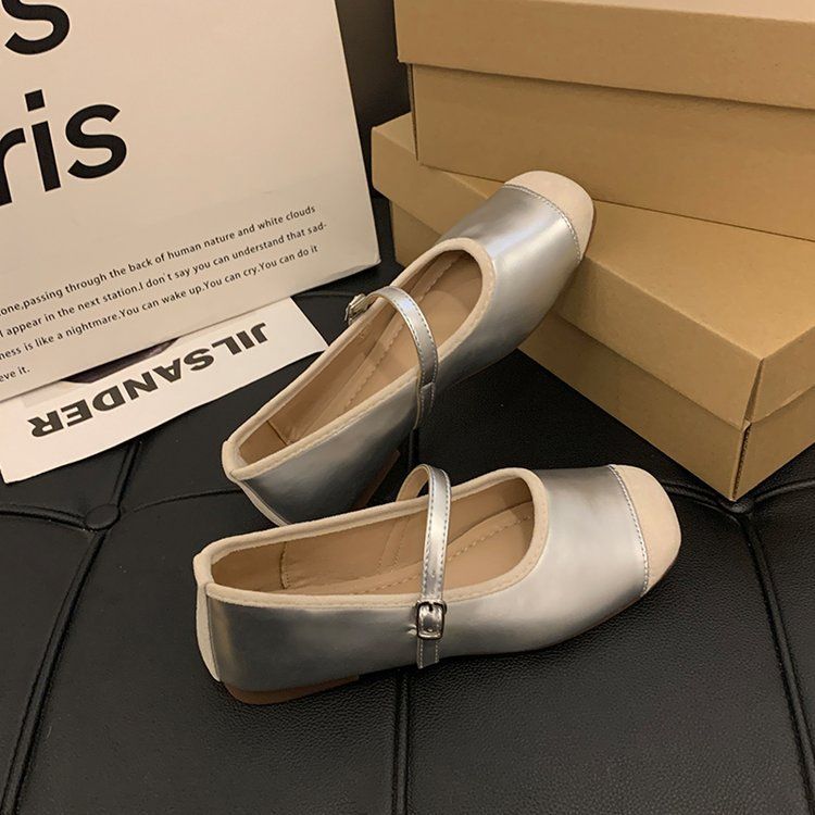 Scarpe da ballo Gentle Evening Breeze da donna, stile fata, con punta bassa, per primavera e dolce temperamento_voghion.com