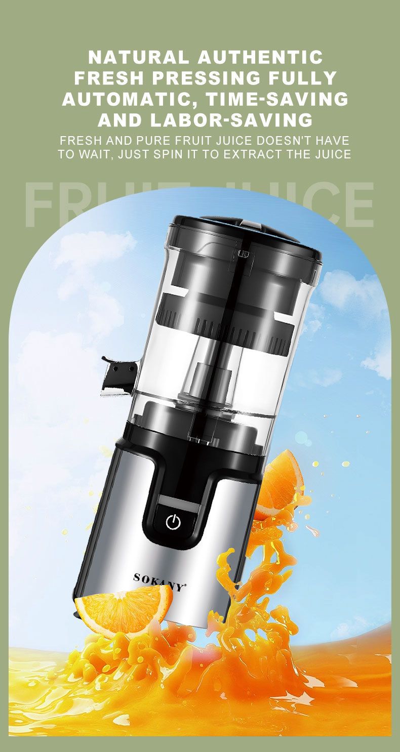 800W Automatic Citrus Press Juicer, For Oranges, Lemons, Pomegranates, 350ml Capacity, Pulp Control, Easy Clean, BPA-Free, Push-On Operation, EU_voghion.com