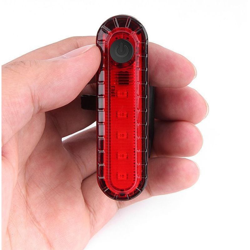 Feu arrière de vélo rechargeable en forme de cœur, éclairage d'avertissement pour la route, équipement de cyclisme de nuit pour VTT_voghion.com