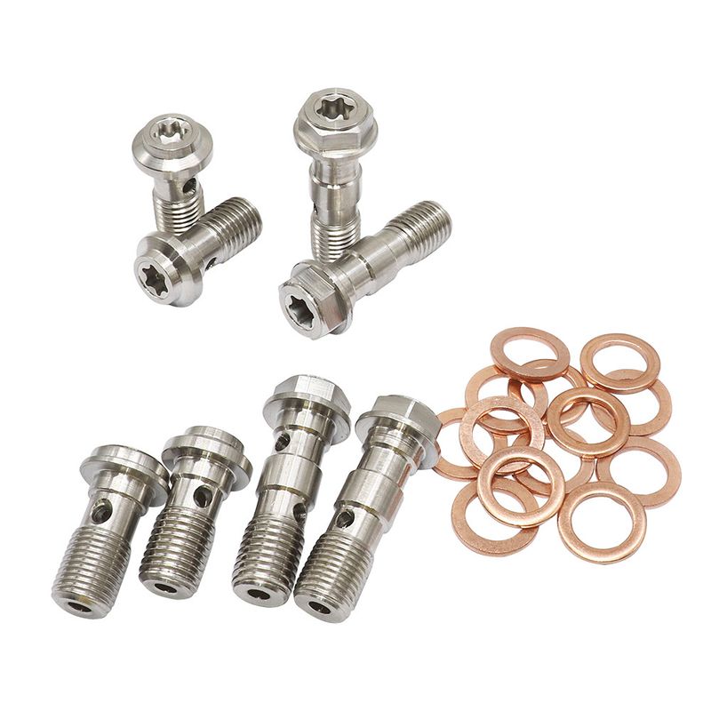 Universal 304 Stainless Steel Motorcycle Brake Caliper Banjo Bolt Bleed Screw Nipple M10X1.0MM/1.25MM For Honda Yamaha_voghion.com