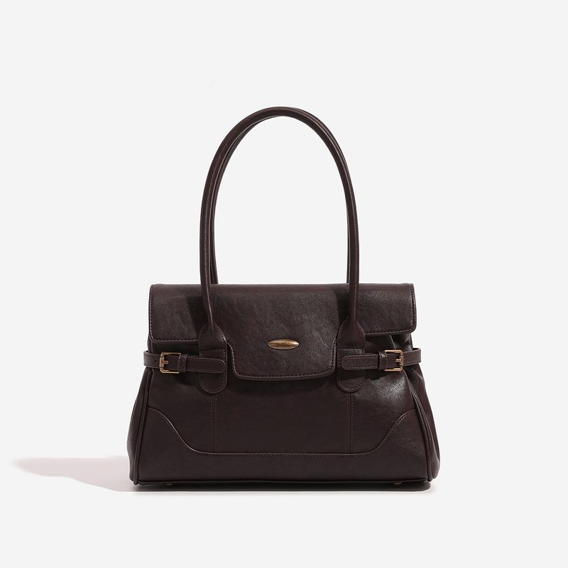 Borsa a tracolla grande nera per donna, nuova primavera 2025, borsa da pendolare, borsa a tracolla sottobraccio_voghion.com