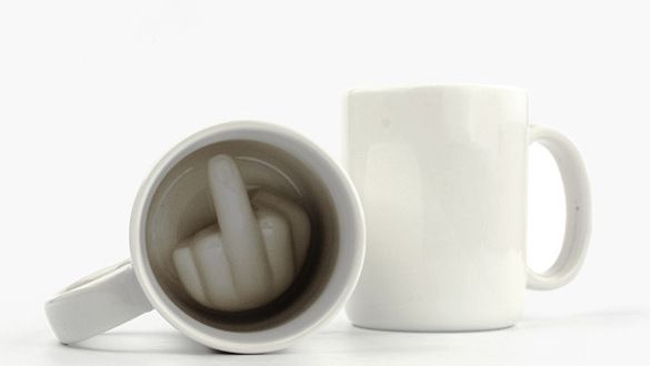 Fak Middle Finger Ceramic Mug Prank Fuck Coffee Creative Cup_voghion.com