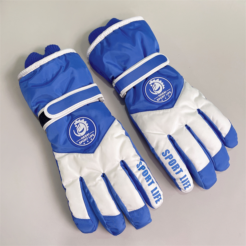 Couple style ski gloves women in winter, warm cold resistant with thick velvet anti freezing touch screen, electric_voghion.com
