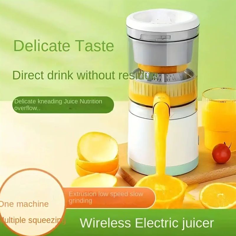 1PC Electric Juicer Orange Juice Juicer USB Rechargeable Citrus Lemon Juicer Wireless Fruit Blender Automatic Fresh Juicer_voghion.com