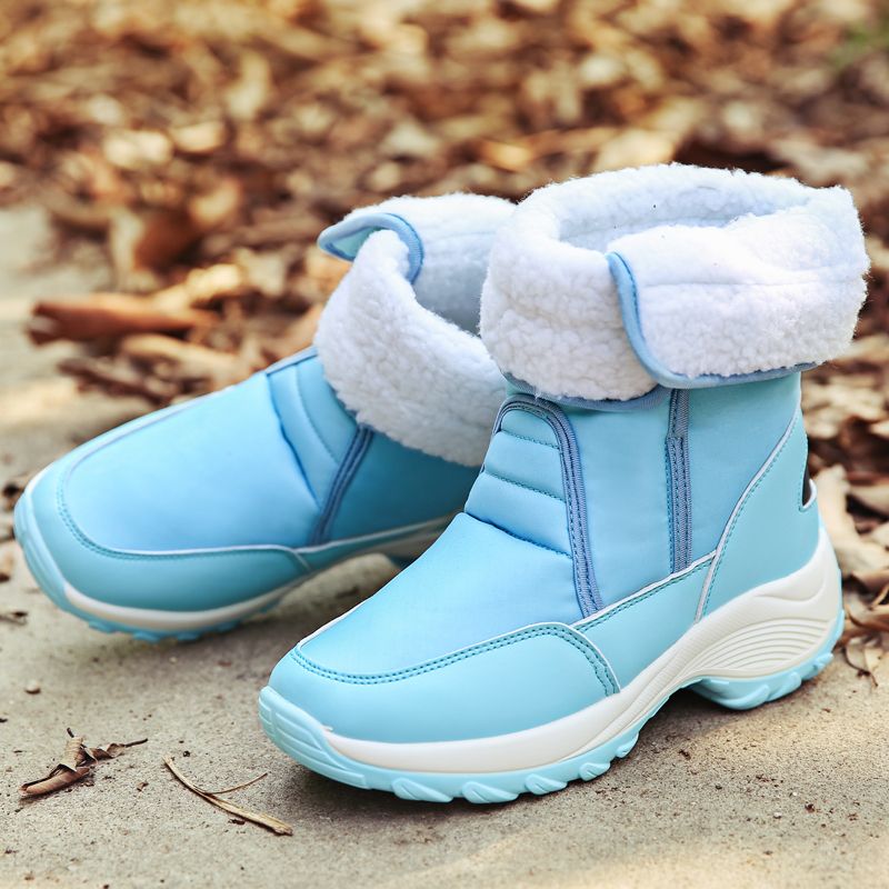 HZCL New High-top Cotton Shoes With Suede Warm Women's Shoes And Long-barreled Snow Boots In Winter_voghion.com