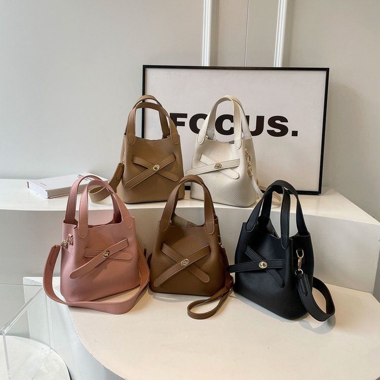 Fashionable minimalist basket work and commuting, Korean version versatile handbag with niche design, crossbody bag for_voghion.com