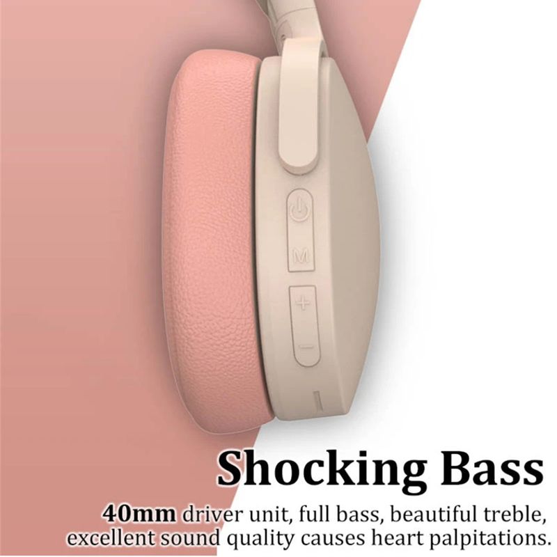 Wireless Bluetooth-compatible Headset Stereo Hifi Subwoofer Gaming Headphones TF/AUX Music Player With Microphone_voghion.com