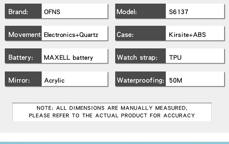Men's Digital Watch Dual Display Trend Multi-functional Student Watch Outdoor Sports Watch_voghion.com