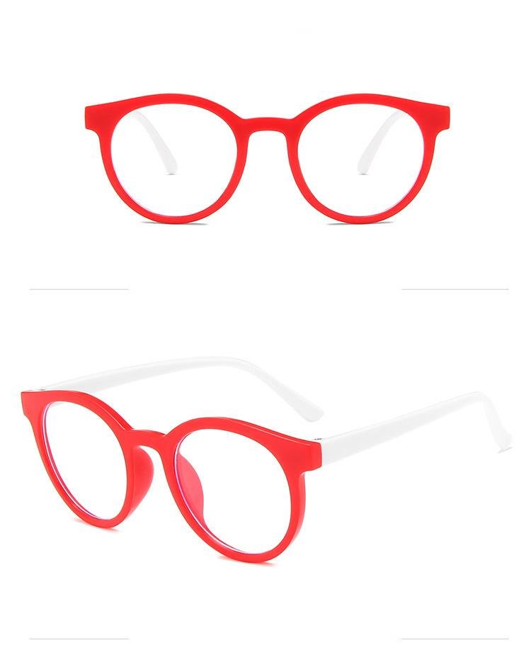 Neue runde Brille mit Anti-Blaulicht-Schutz für Kinder, Strahlenschutz für Kinder, Computer, Telefon, Online-Kurs_voghion.com