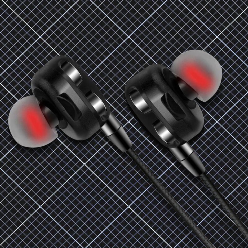 A4-Kopfhörer, klarer Klang, ergonomisches Design, In-Ear-Kopfhörer mit zwei beweglichen Spulen, kabelgebunden_voghion.com