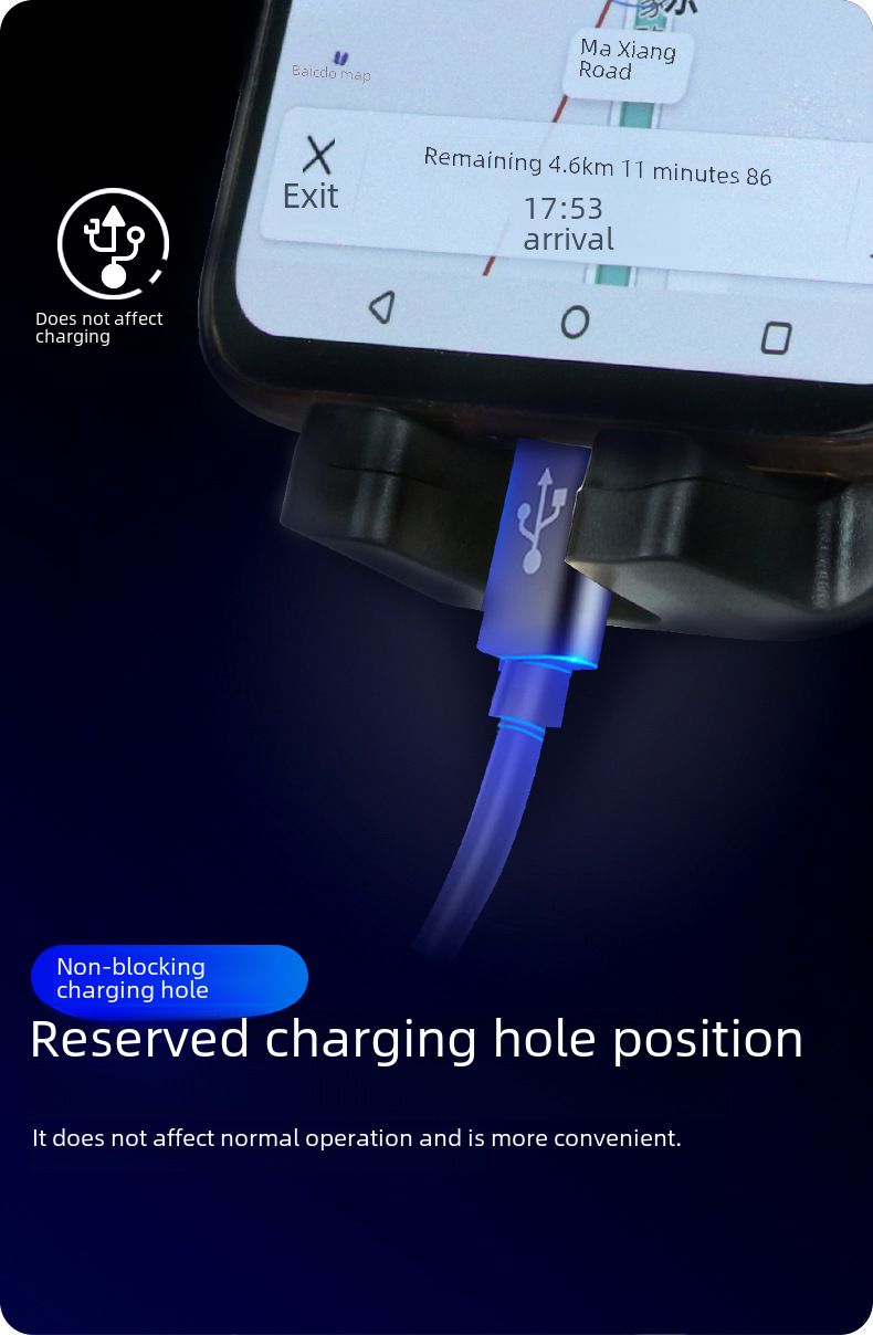 Araba cep telefonu braketi araba hava çıkışı emiş tipi evrensel sabit araba çok işlevli navigasyon destek çerçevesi_voghion.com